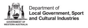 Western Australian Government logo for the Department of Local Government, Sport and Cultural Industries